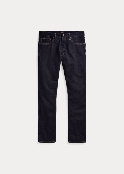 Calças De Ganga Polo Ralph Lauren Slim Straight Selvedge Homem 59406-CNKQ